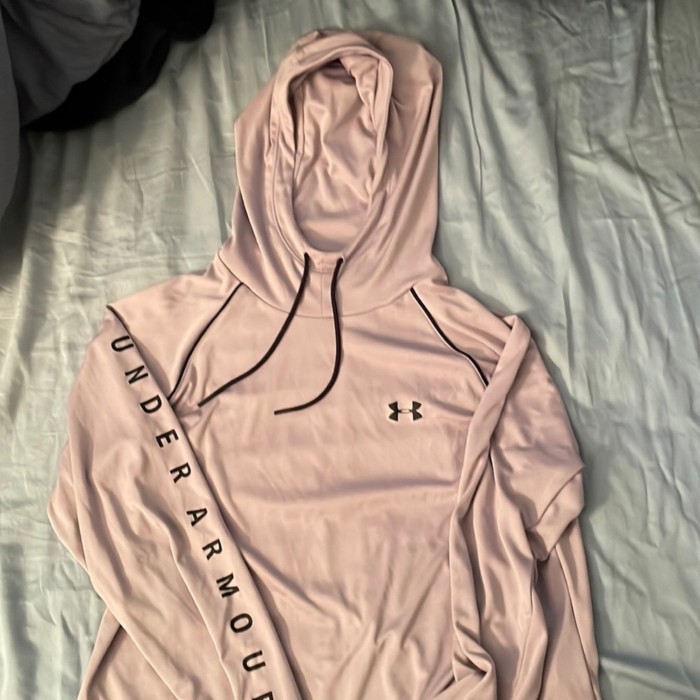 Under Armour light weight purple hooded sweatshirt - size XL
